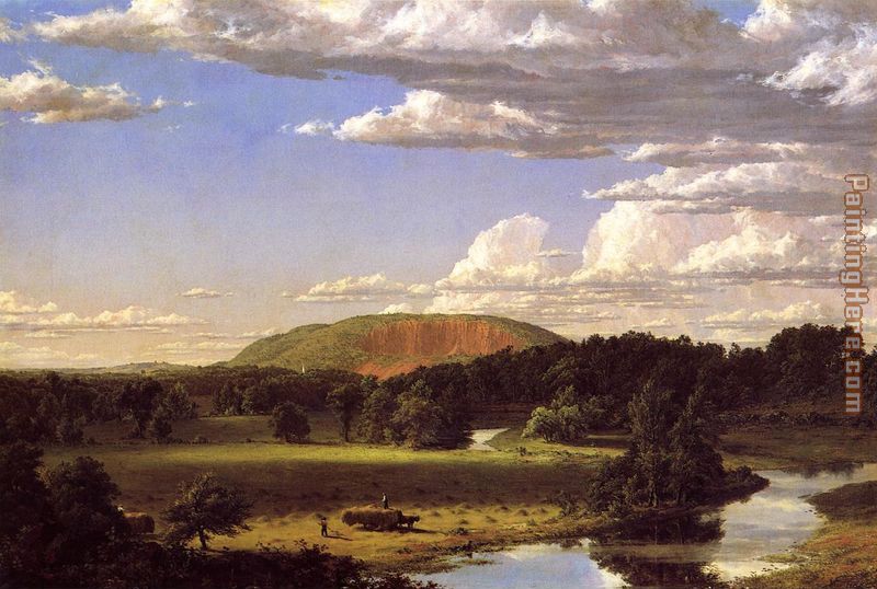 West Rock, New Haven painting - Frederic Edwin Church West Rock, New Haven art painting